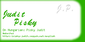 judit pisky business card